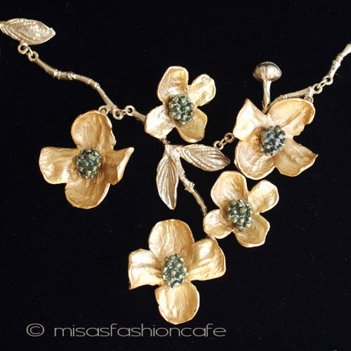 （画像用） マイケルミショー 24Kgp ハナミズキ　ネックレス