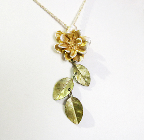 （画像用） Michaud ネックレス 24金 イエローローズ