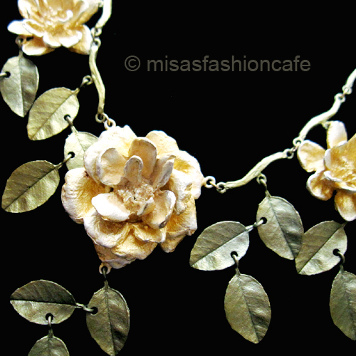 （画像用） Michaud ネックレス 24金 イエローローズ