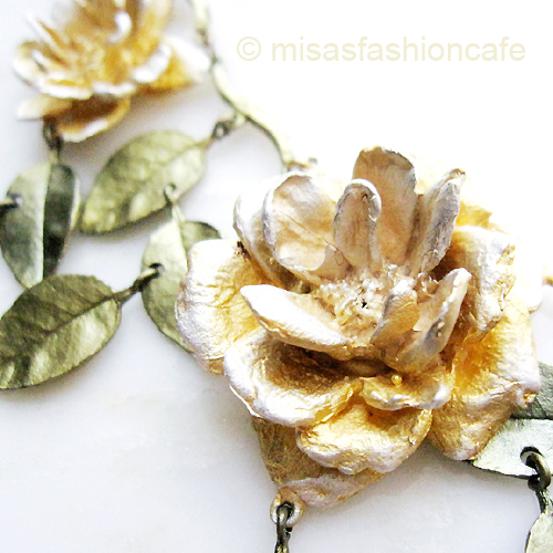 （画像用） Michaud ネックレス 24金 イエローローズ