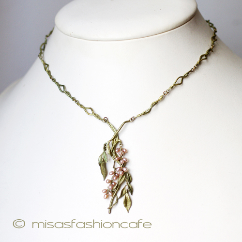 （画像用） Michaud ネックレス　新着 　真珠　藤の花