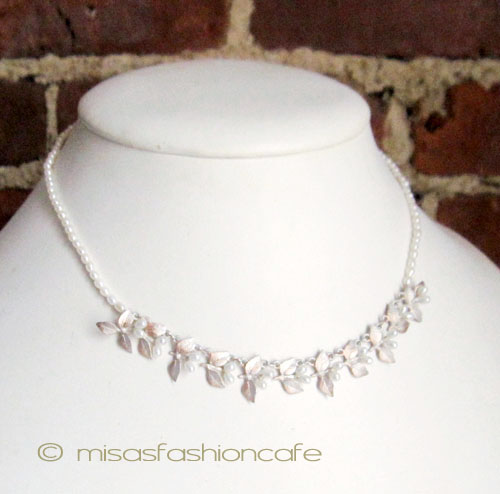 （画像用） マイケルミショー ネックレス 真珠 スターリングシルバー