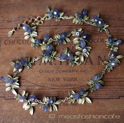 （画像用） マイケルミショー ネックレス 再販！天然石・藤の花