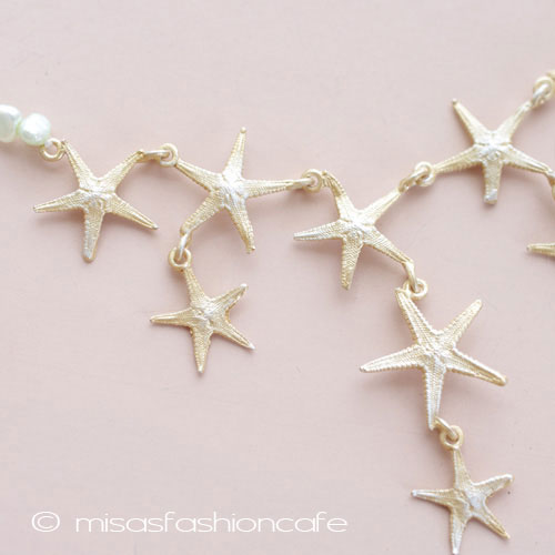 （画像用） Michaud ネックレス 真珠 スターフィッシュ