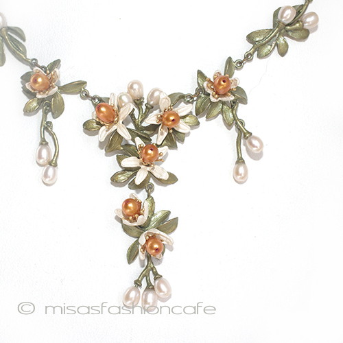 （画像用） マイケルミショー 再販！ オレンジの花　真珠