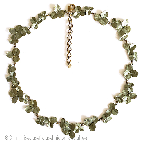 （画像用） マイケルミショー ネックレス 幸運のクローバー