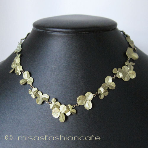 （画像用） マイケルミショー ネックレス 幸運のクローバー