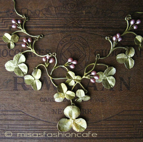 （画像用） Michaudネックレス　再販！ 真珠　クローバー