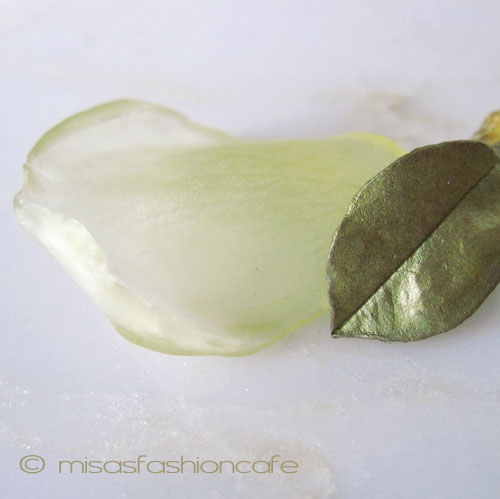 （画像用） マイケルミショー ネックレス 　天然石　薔薇（イエロー）