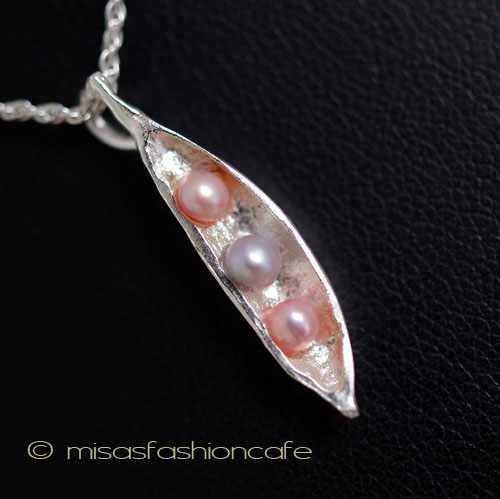 （画像用） Michaud ネックレス 真珠 さやえんどう 銀製