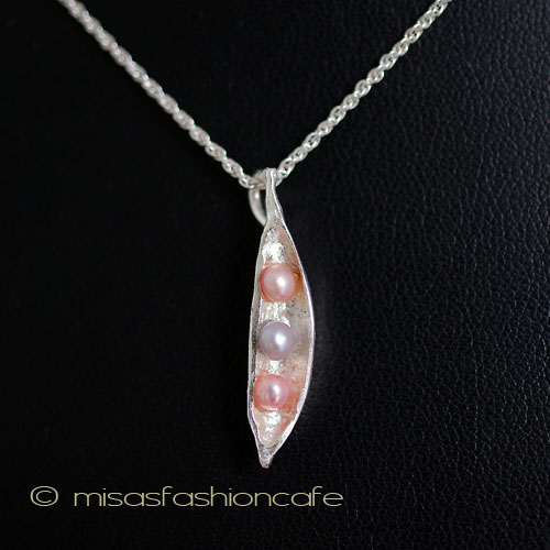 （画像用） Michaud ネックレス 真珠 さやえんどう 銀製