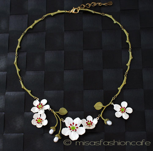 （画像用） Michaud ネックレス 再販 真珠 梨のお花