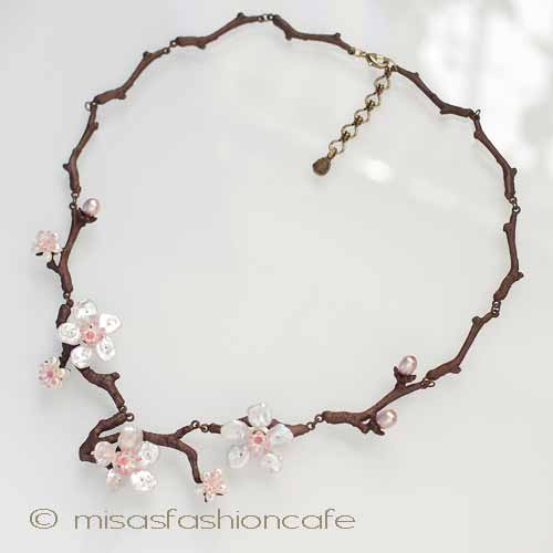 Michaud 桜の木ネックレス 真珠 ケシパール　再販！ - ウインドウを閉じる