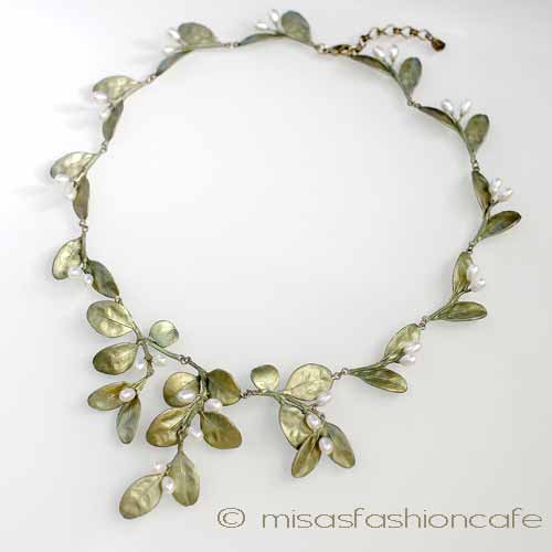 （画像用） Michaud ネックレス ボックスウッド　真珠