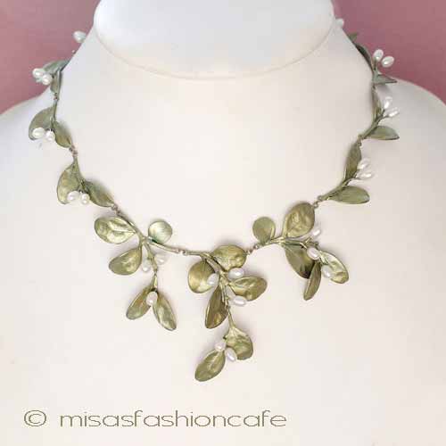 （画像用） Michaud ネックレス ボックスウッド　真珠