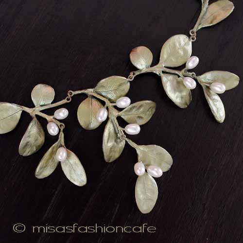 （画像用） Michaud ネックレス ボックスウッド　真珠