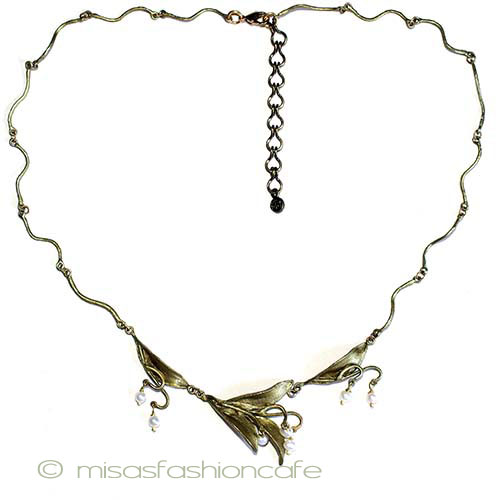 （画像用） マイケルミショー　真珠 すずらんネックレス