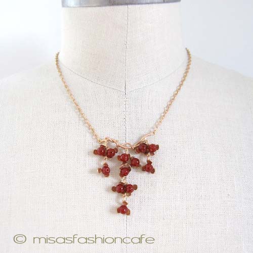 （画像用） Michaudネックレス再販　 　天然石カーネリアンの実