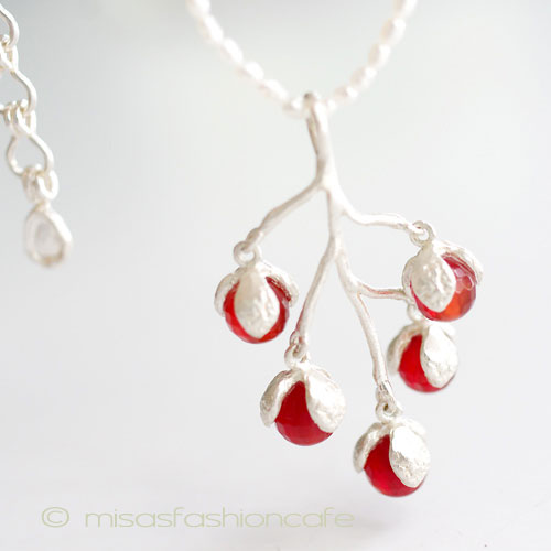 （画像用） マイケルミショー　木の実 真珠・天然石　ネックレス