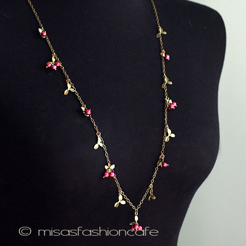 （画像用） ミショーネックレス　再販！ 真珠のクランベリー