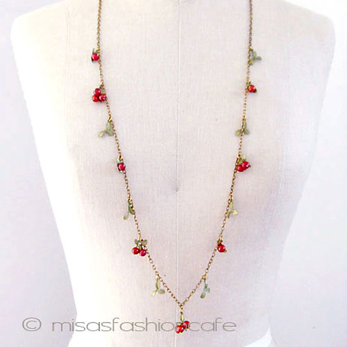 （画像用） ミショーネックレス　再販！ 真珠のクランベリー