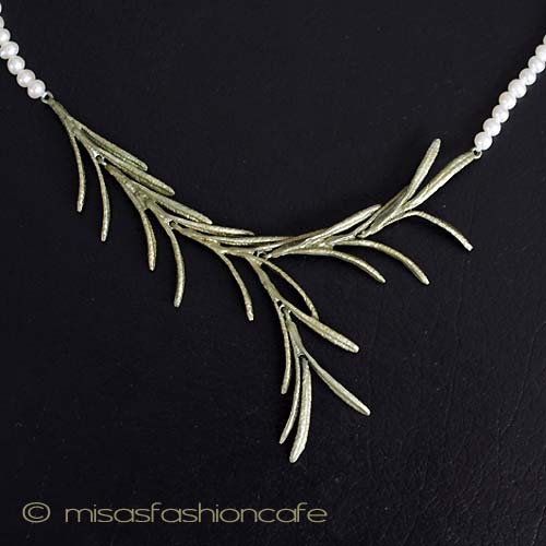 （画像用） Michaudネックレス　 真珠　ローズマリー