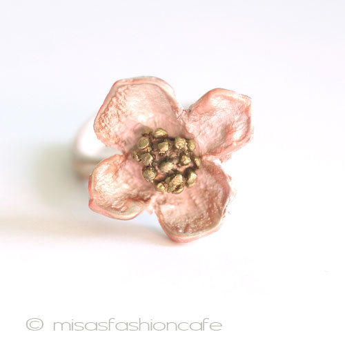 （画像用） マイケルミショー　リング ハナミズキの花　再販！