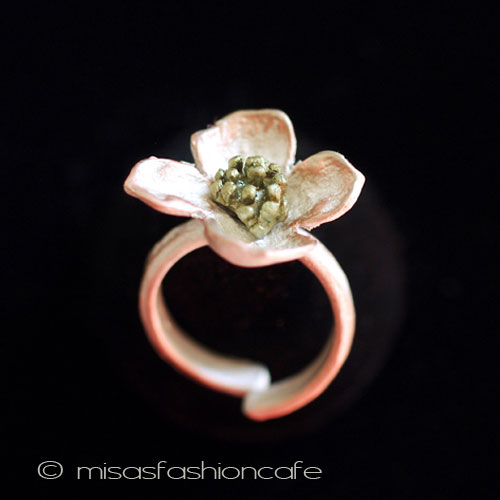 （画像用） マイケルミショー　リング ハナミズキの花　再販！