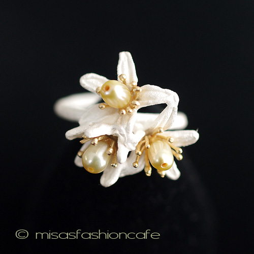 マイケルミショーリング 真珠　オレンジの花 - ウインドウを閉じる