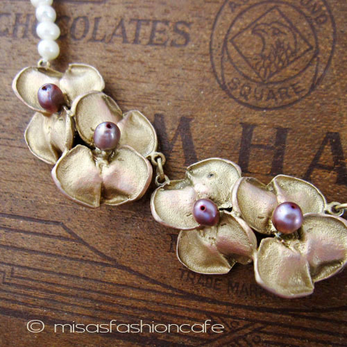 （画像用） Michaud 真珠ネックレス ヒヤシンスの花　再販！