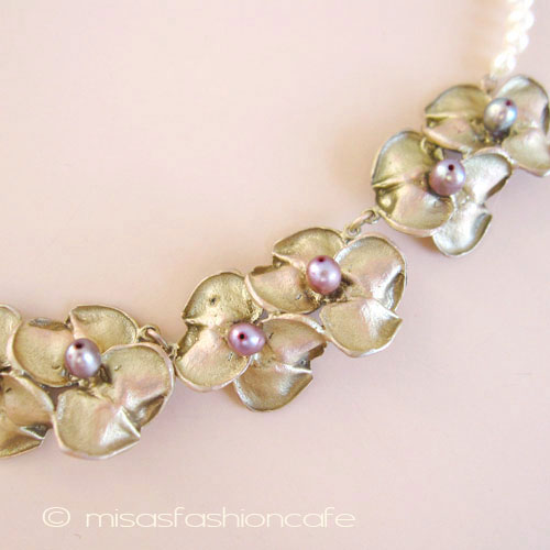 （画像用） Michaud 真珠ネックレス ヒヤシンスの花　再販！