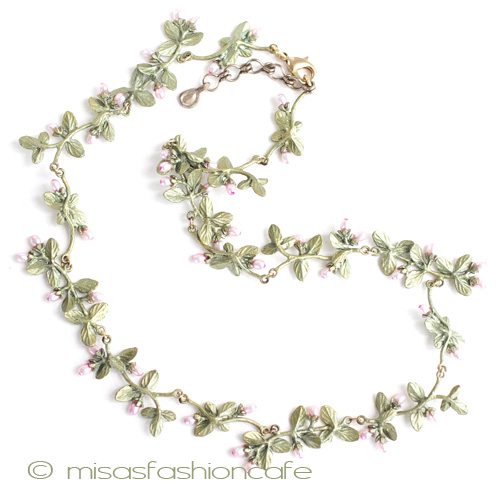 （画像用） ミショーネックレス 真珠　ハーブ