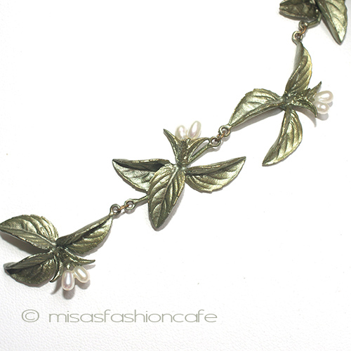 （画像用） マイケルミショー　真珠 バジル　ネックレス