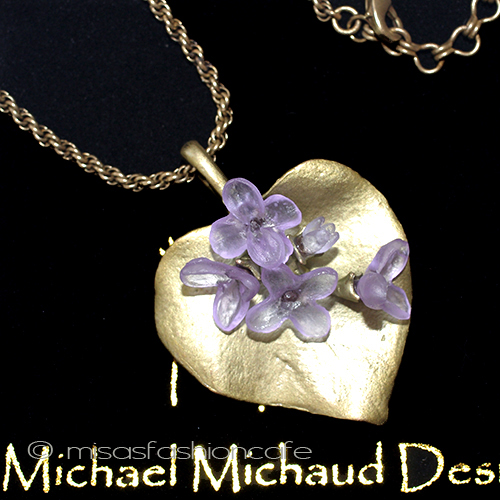 （画像用） マイケルミショー ライラック　ネックレス