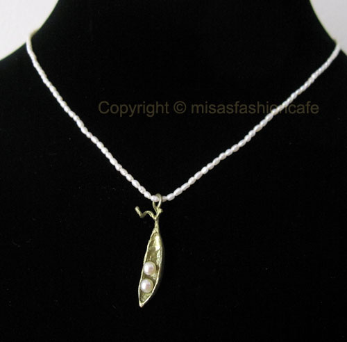 （画像用） マイケルミショー 再販 真珠・豆ネックレス