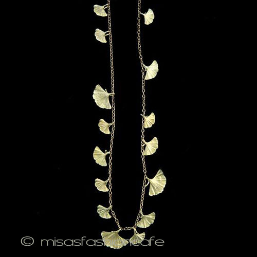 （画像用） マイケルミショー再販！ イチョウ　ネックレス