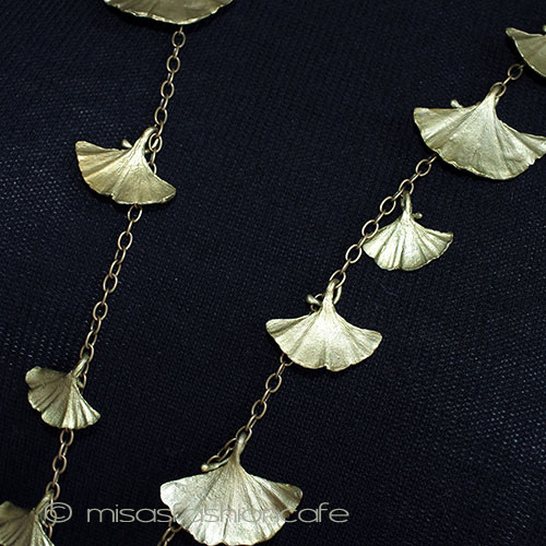 （画像用） マイケルミショー再販！ イチョウ　ネックレス