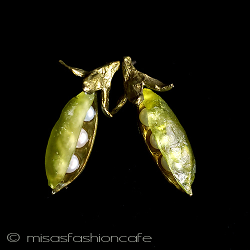 （画像用） マイケルミショー　ピアス 真珠えんどう豆　再販