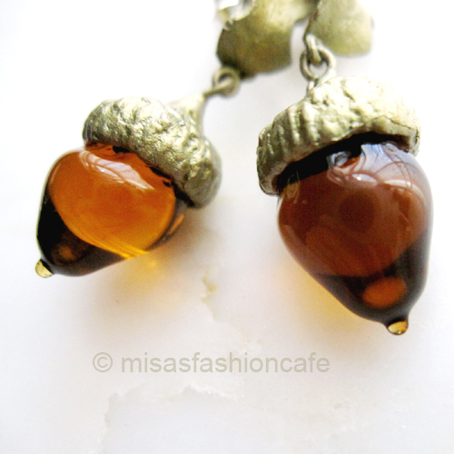 （画像用） Michaud ピアス カシの木・どんぐり