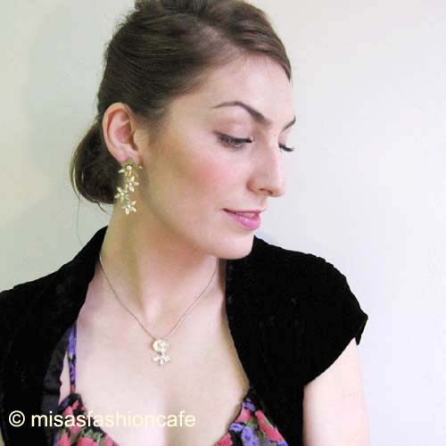 （画像用） Michaud ピアス ゼラニウム