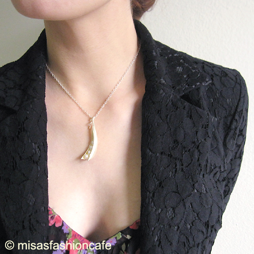 （画像用） マイケルミショー　再販！ 真珠・銀の豆ネックレス