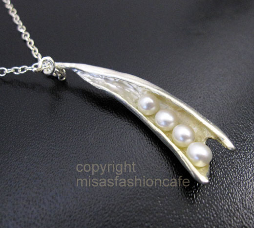 （画像用） マイケルミショー　再販！ 真珠・銀の豆ネックレス