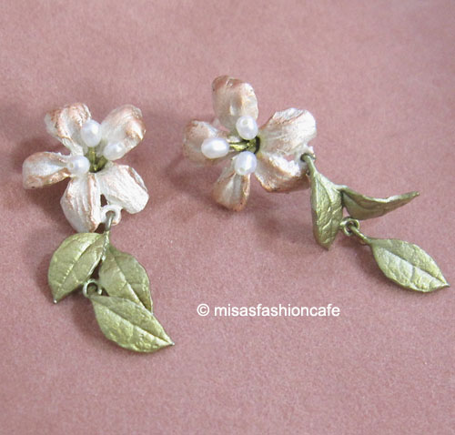 （画像用） Michaud ピアス 真珠つつじの花