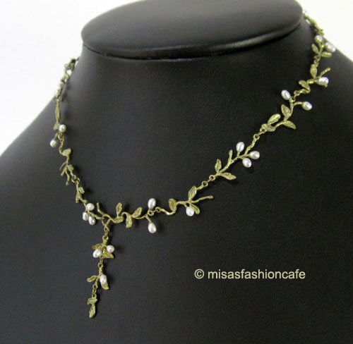 （画像用） Michaudネックレス再販！ 真珠カロライナの花