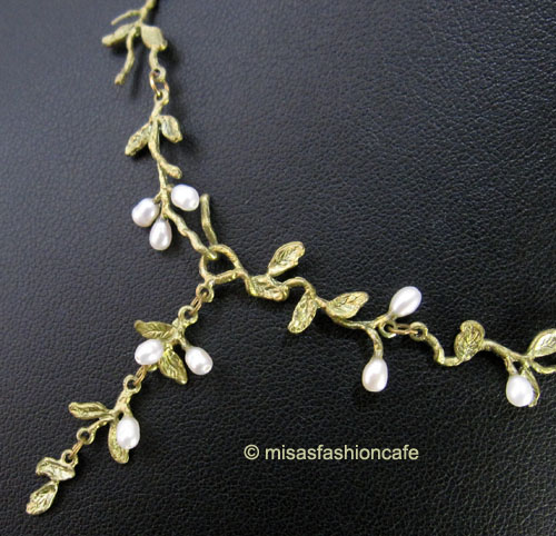 （画像用） Michaudネックレス再販！ 真珠カロライナの花