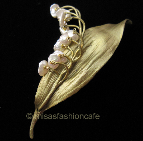 （画像用） Michaud ブローチ 再販！　真珠のすずらん