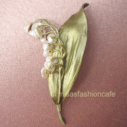 （画像用） Michaud ブローチ 再販！　真珠のすずらん