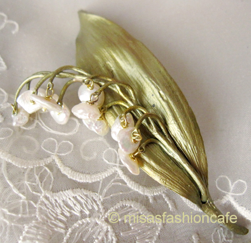 （画像用） Michaud ブローチ 再販！　真珠のすずらん