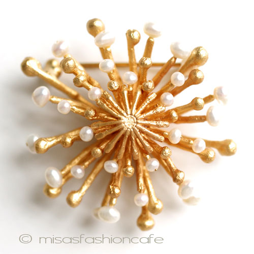 （画像用） マイケルミショー　セット 睡蓮ブレス＆真珠リング