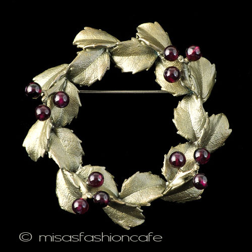 （画像用） マイケルミショー　セット 天然石ガーネットのヒイラギ